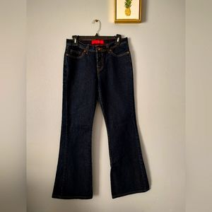 Jeans Women Glo Bootcut Size 7  Excellent Condition Wide Leg Blue Vintage Zipper